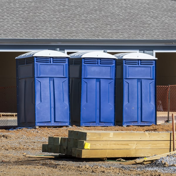 how often are the portable restrooms cleaned and serviced during a rental period in Greenwood TX